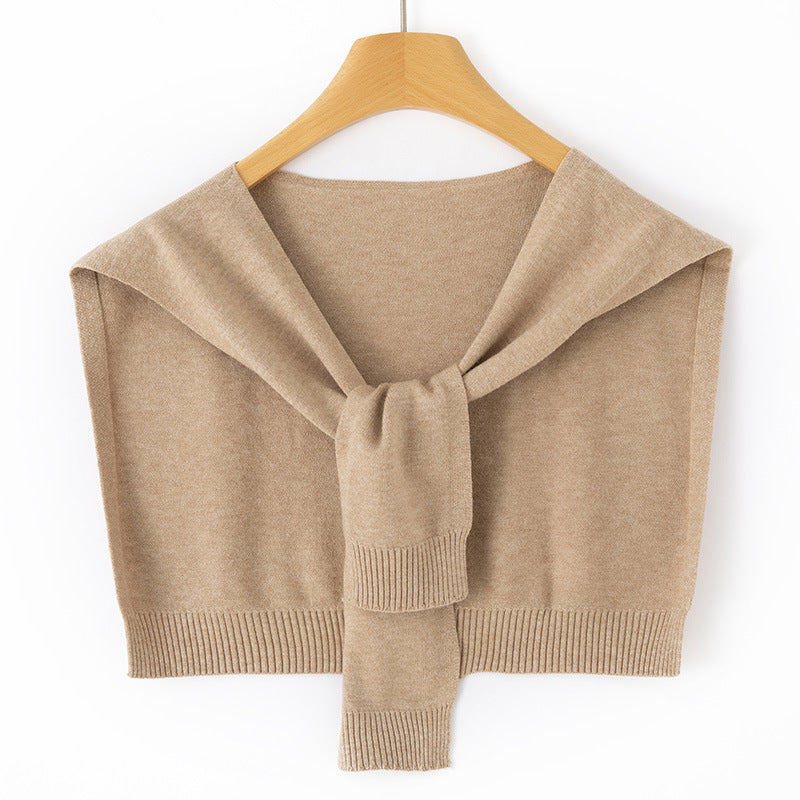 Étole Femme en Maille Fine à Nouer – Couvre-Épaules Façon Boléro