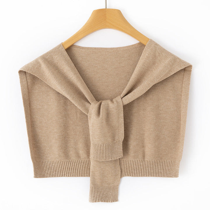 Étole Femme en Maille Fine à Nouer – Couvre-Épaules Façon Boléro
