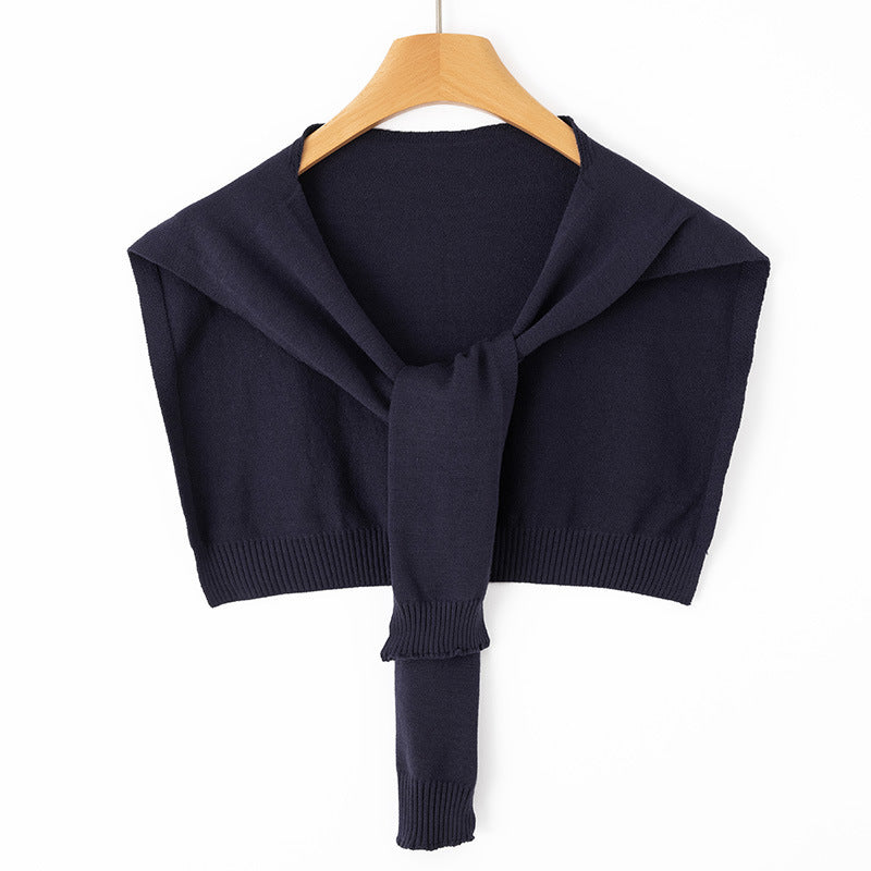 Étole Femme en Maille Fine à Nouer – Couvre-Épaules Façon Boléro