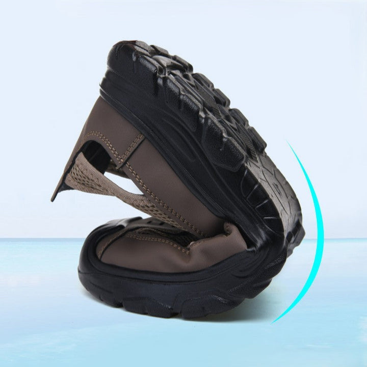 Men's Closed-Toe Hiking Sandals – Breathable Mesh & Grip Sole