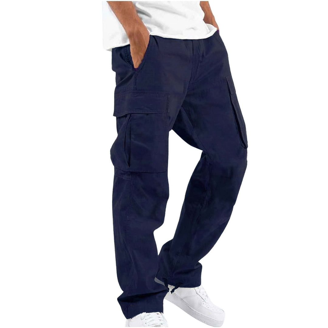 Men's Cargo Pants in Cotton Blend – Loose Fit Utility Style