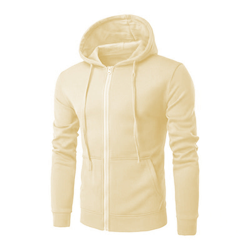 Veste à Capuche Homme Zippée Slim – Doublure Polaire Douce