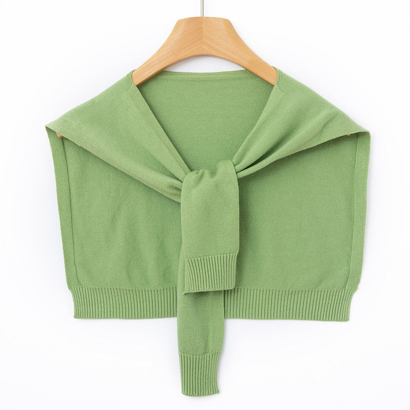 Étole Femme en Maille Fine à Nouer – Couvre-Épaules Façon Boléro