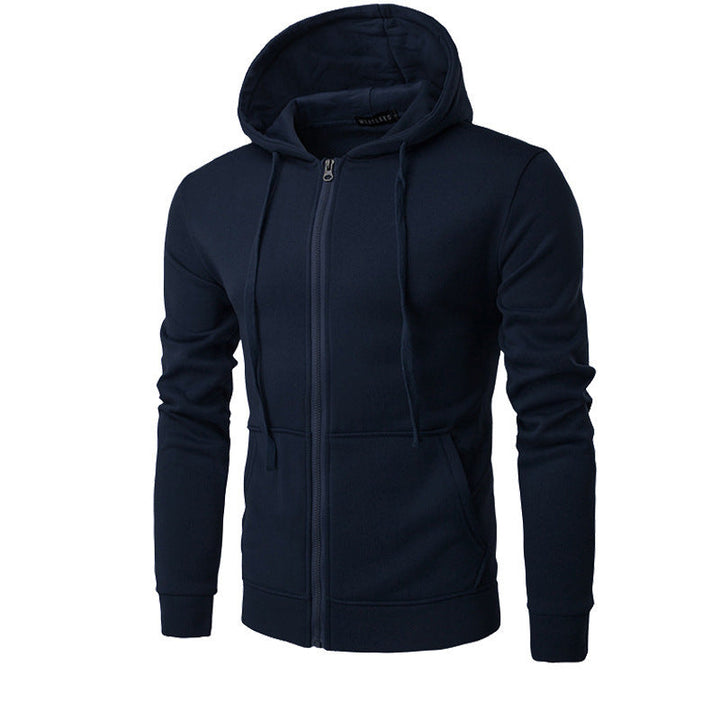 Veste à Capuche Homme Zippée Slim – Doublure Polaire Douce