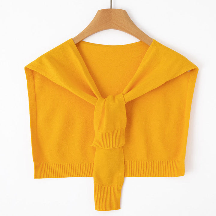 Étole Femme en Maille Fine à Nouer – Couvre-Épaules Façon Boléro