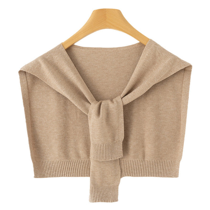 Étole Femme en Maille Fine à Nouer – Couvre-Épaules Façon Boléro