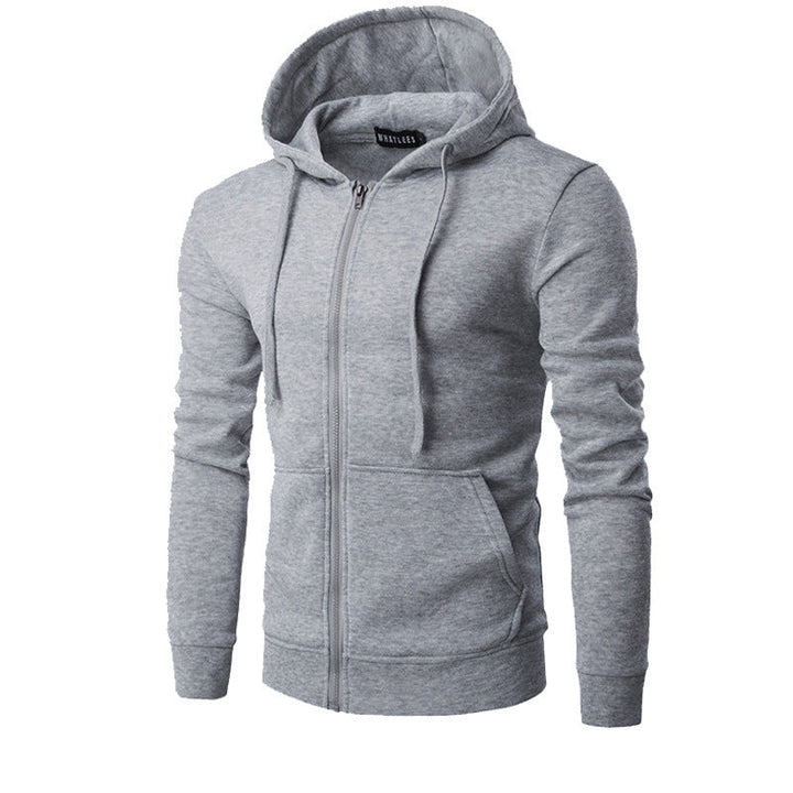 Veste à Capuche Homme Zippée Slim – Doublure Polaire Douce
