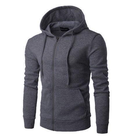 Veste à Capuche Homme Zippée Slim – Doublure Polaire Douce