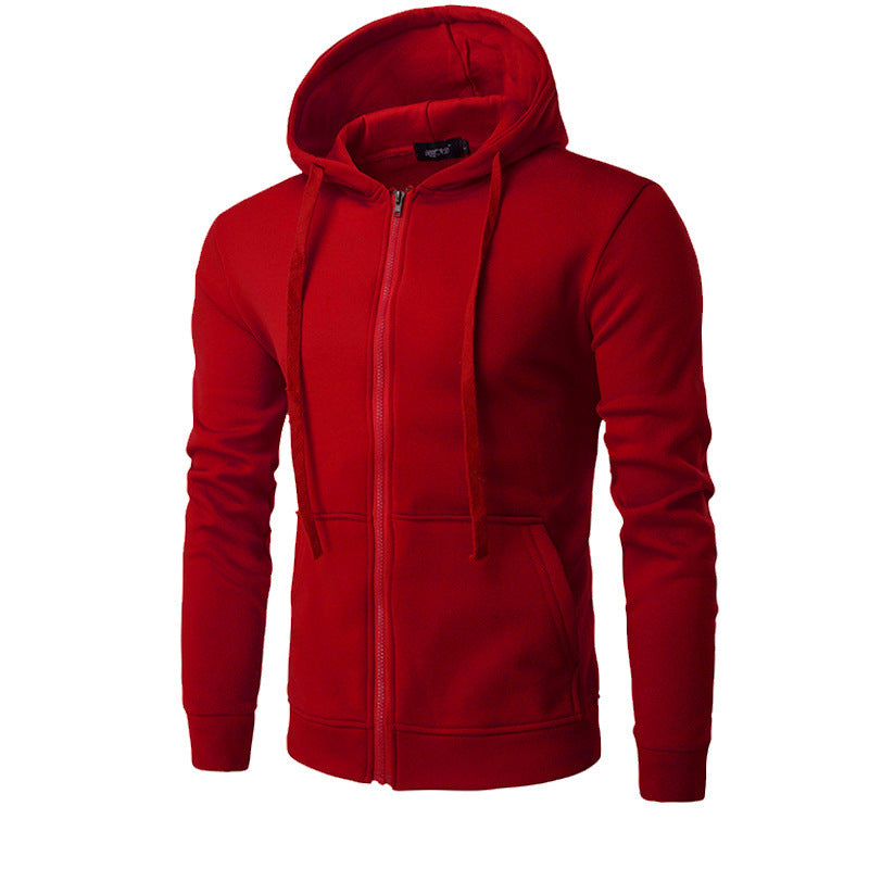 Veste à Capuche Homme Zippée Slim – Doublure Polaire Douce