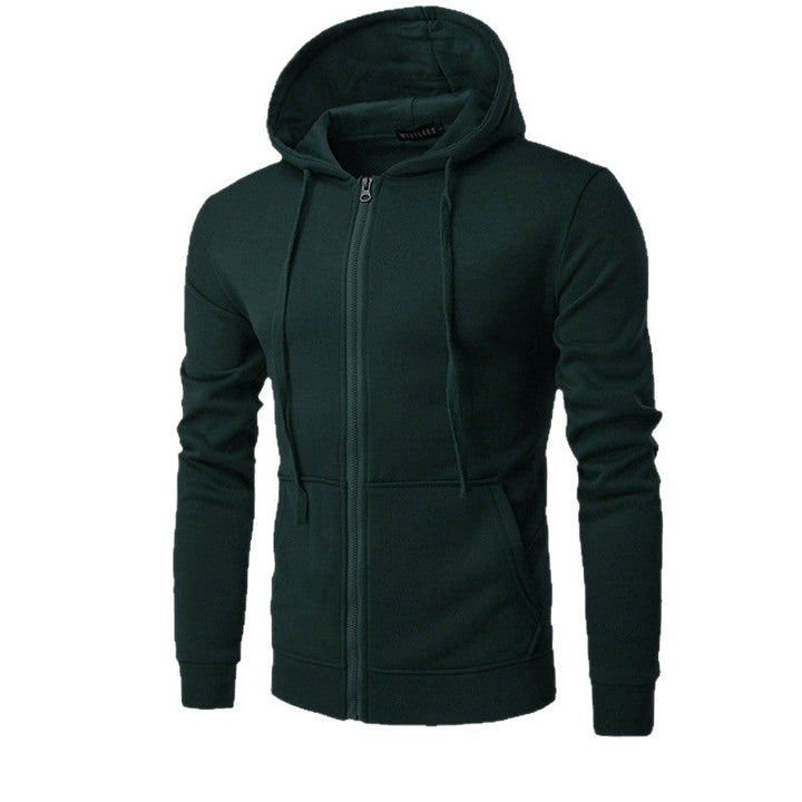 Veste à Capuche Homme Zippée Slim – Doublure Polaire Douce