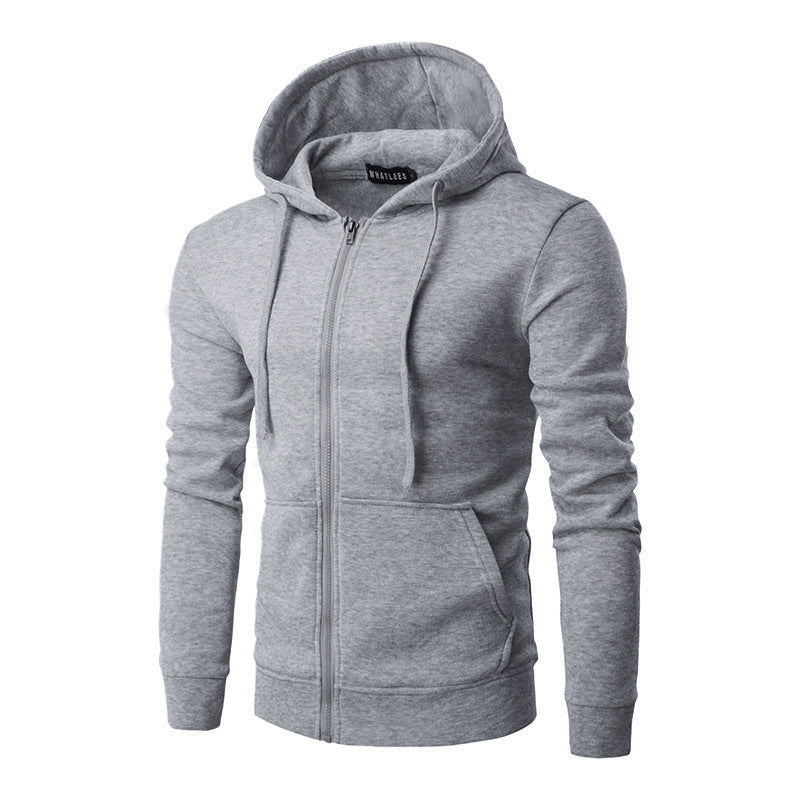Veste à Capuche Homme Zippée Slim – Doublure Polaire Douce