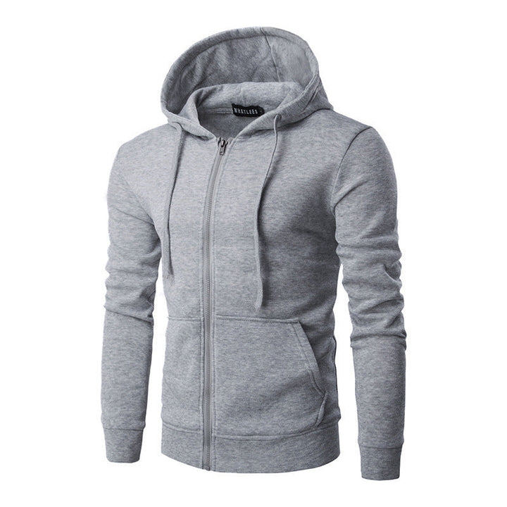 Veste à Capuche Homme Zippée Slim – Doublure Polaire Douce