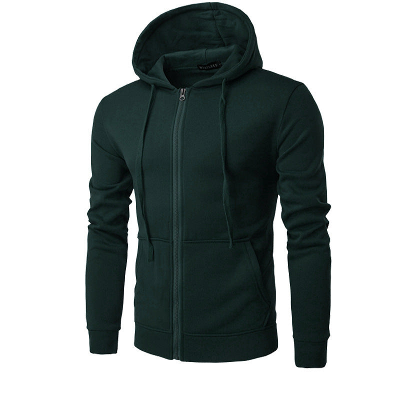 Veste à Capuche Homme Zippée Slim – Doublure Polaire Douce