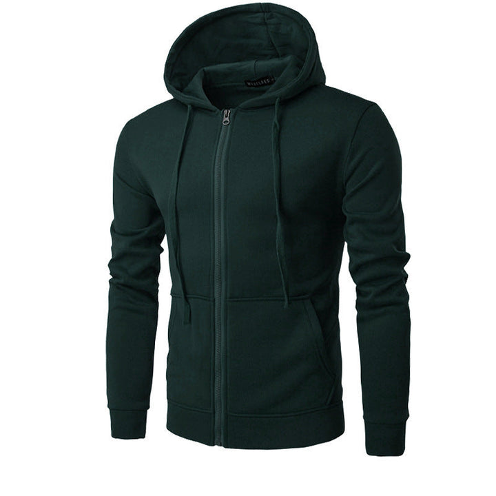 Veste à Capuche Homme Zippée Slim – Doublure Polaire Douce
