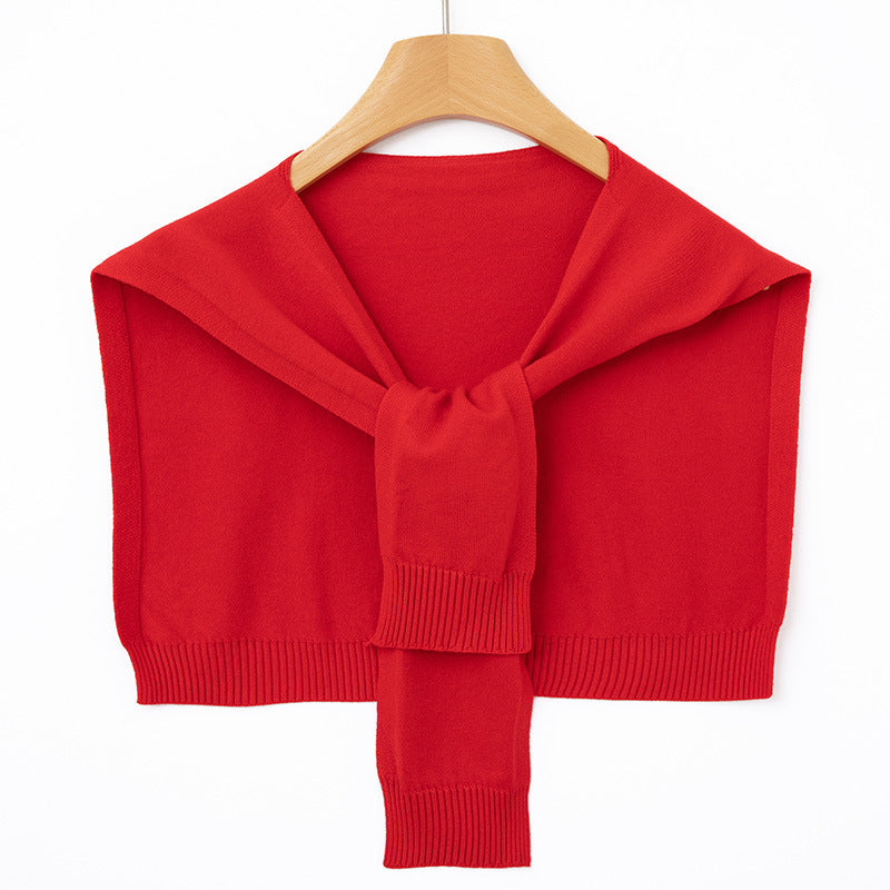 Étole Femme en Maille Fine à Nouer – Couvre-Épaules Façon Boléro
