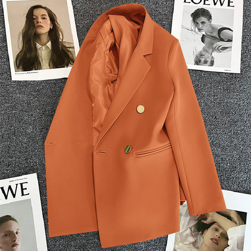 Women's Oversized Blazer Suit – Chic Double-Breasted Jacket