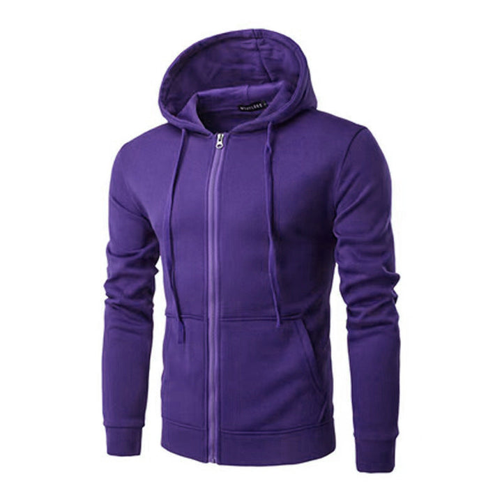 Veste à Capuche Homme Zippée Slim – Doublure Polaire Douce