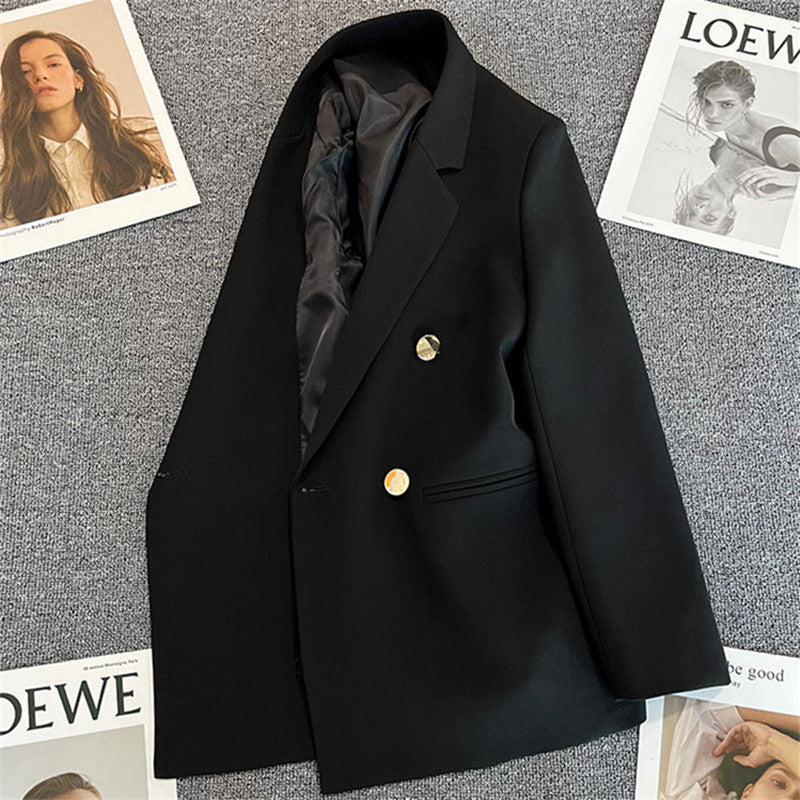 Women's Oversized Blazer Suit – Chic Double-Breasted Jacket