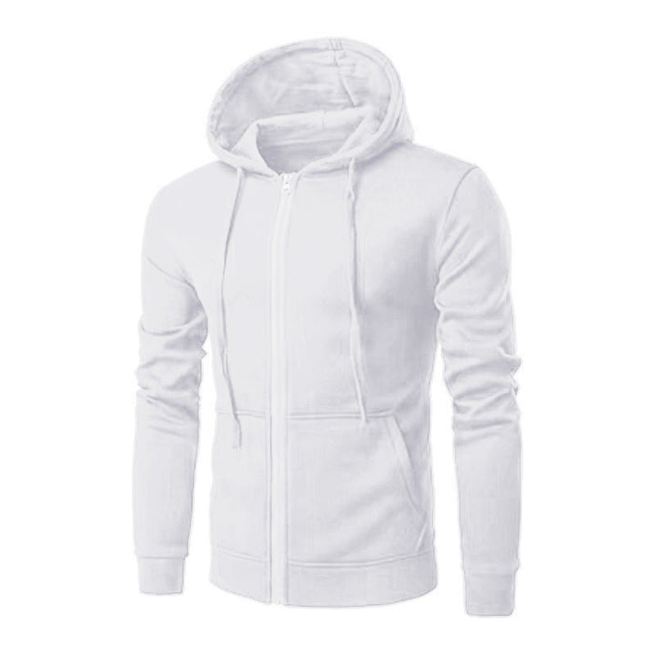 Veste à Capuche Homme Zippée Slim – Doublure Polaire Douce
