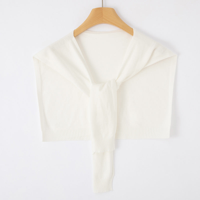 Étole Femme en Maille Fine à Nouer – Couvre-Épaules Façon Boléro