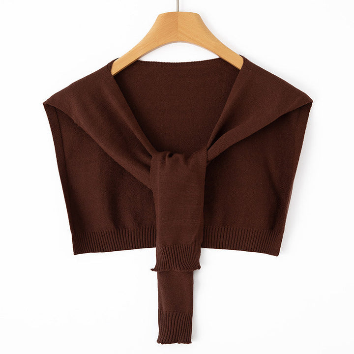Étole Femme en Maille Fine à Nouer – Couvre-Épaules Façon Boléro