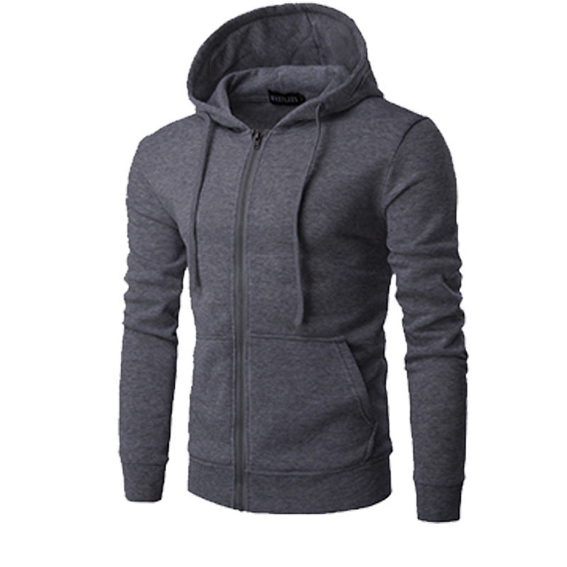 Veste à Capuche Homme Zippée Slim – Doublure Polaire Douce