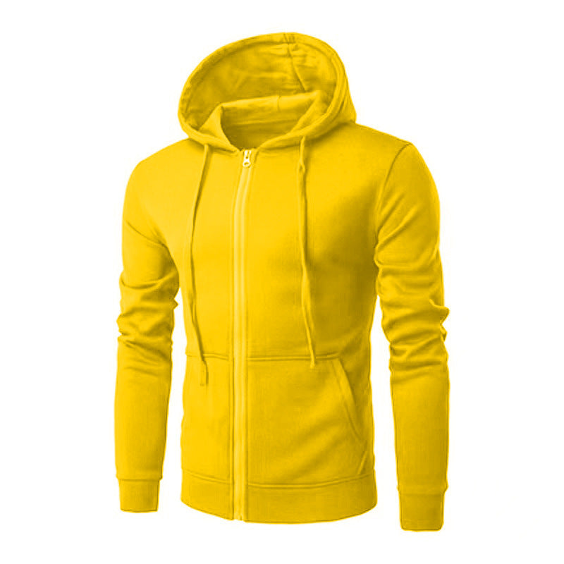 Veste à Capuche Homme Zippée Slim – Doublure Polaire Douce