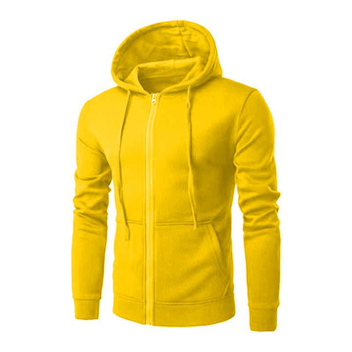 Veste à Capuche Homme Zippée Slim – Doublure Polaire Douce