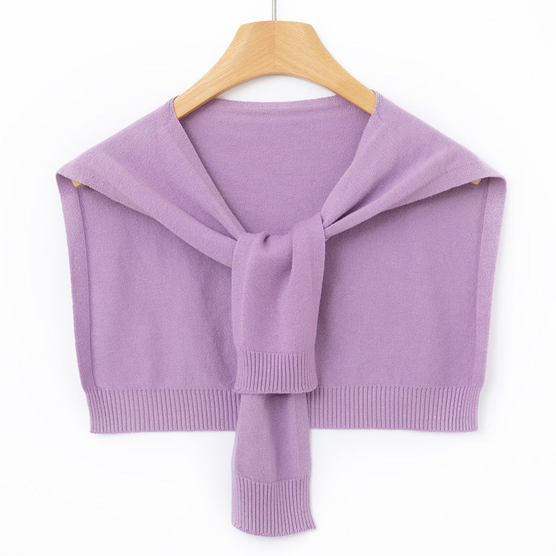 Étole Femme en Maille Fine à Nouer – Couvre-Épaules Façon Boléro