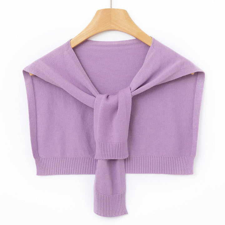 Étole Femme en Maille Fine à Nouer – Couvre-Épaules Façon Boléro