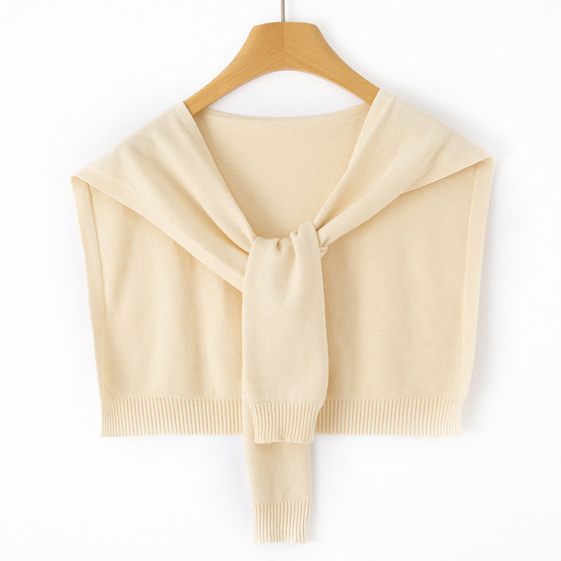 Étole Femme en Maille Fine à Nouer – Couvre-Épaules Façon Boléro