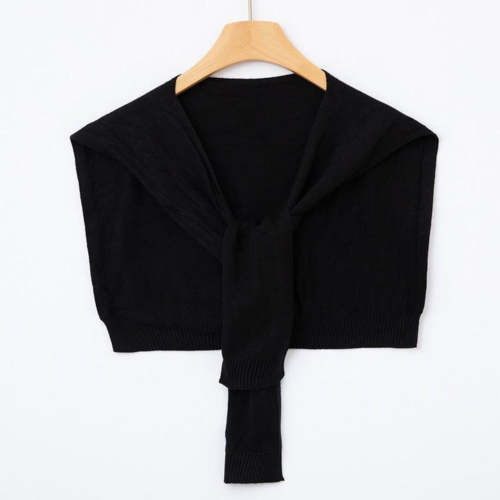Étole Femme en Maille Fine à Nouer – Couvre-Épaules Façon Boléro