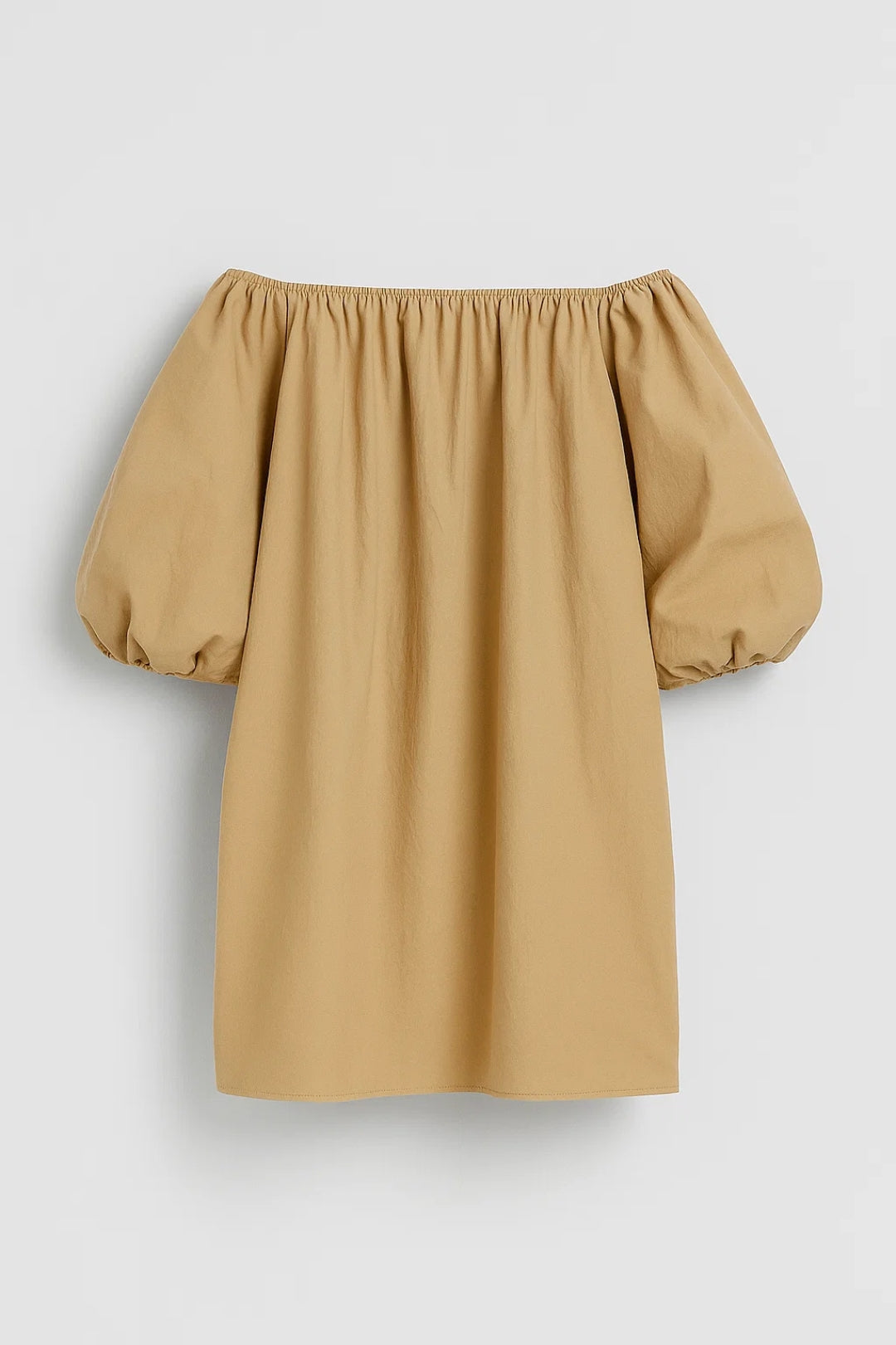 Vestito Mini Donna con Spalle Scoperte – Maniche a Sbuffo Taglio Ampio