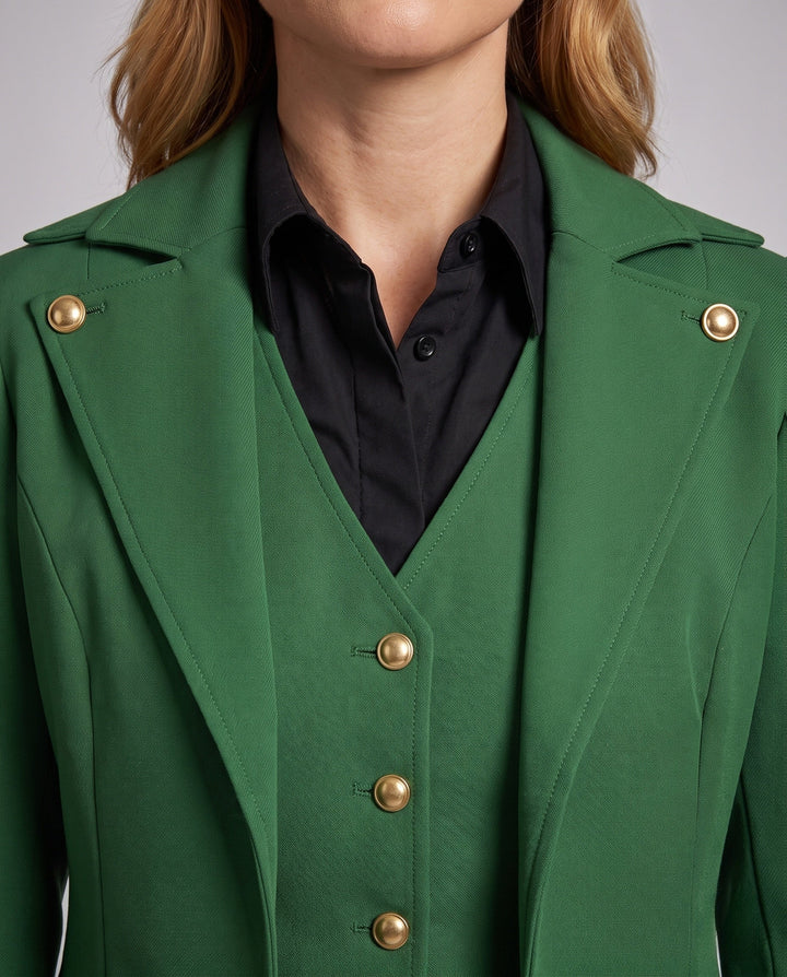 Veste Femme Style Vintage – Ourlet Asymétrique