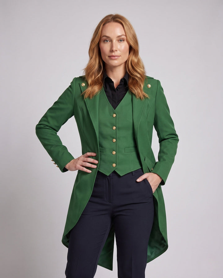 Veste Femme Style Vintage – Ourlet Asymétrique