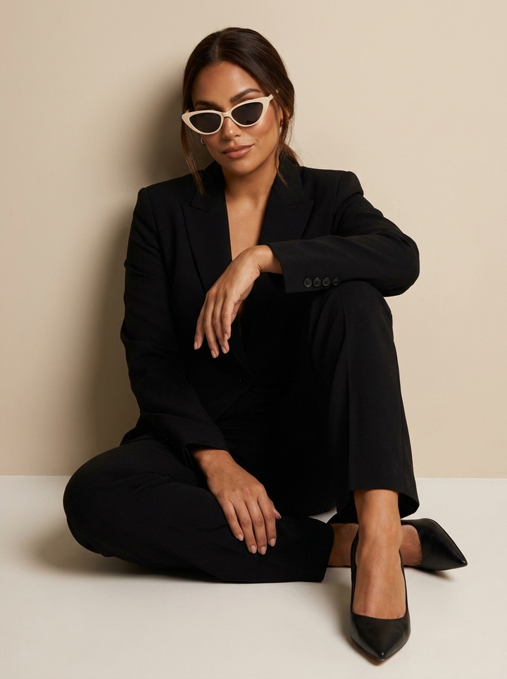 Damen Sonnenbrille Katzenaugen – Leichter Rahmen im Retro-Stil