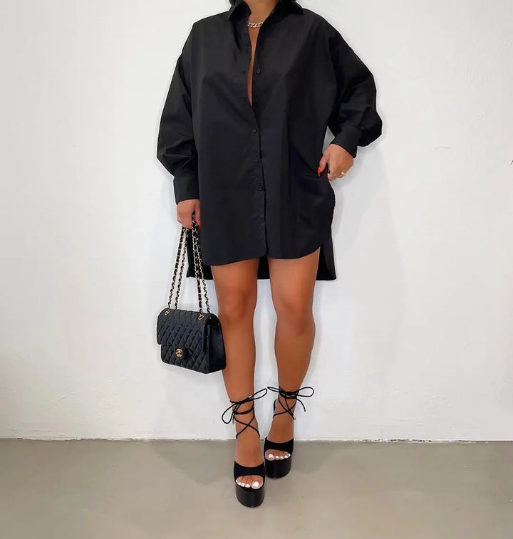 Oversize Damen Nachthemd – Lässiger Schnitt im minimalistischen Stil