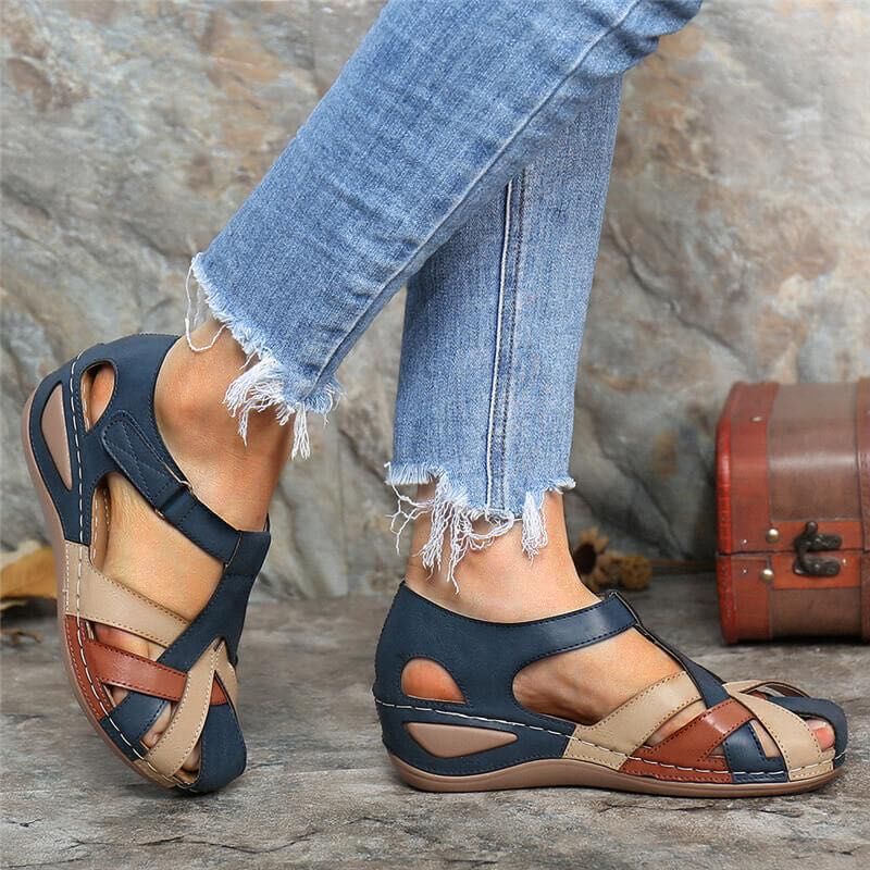 Sandales Femme Orthopédiques Vintage – Semelle Confort Légère
