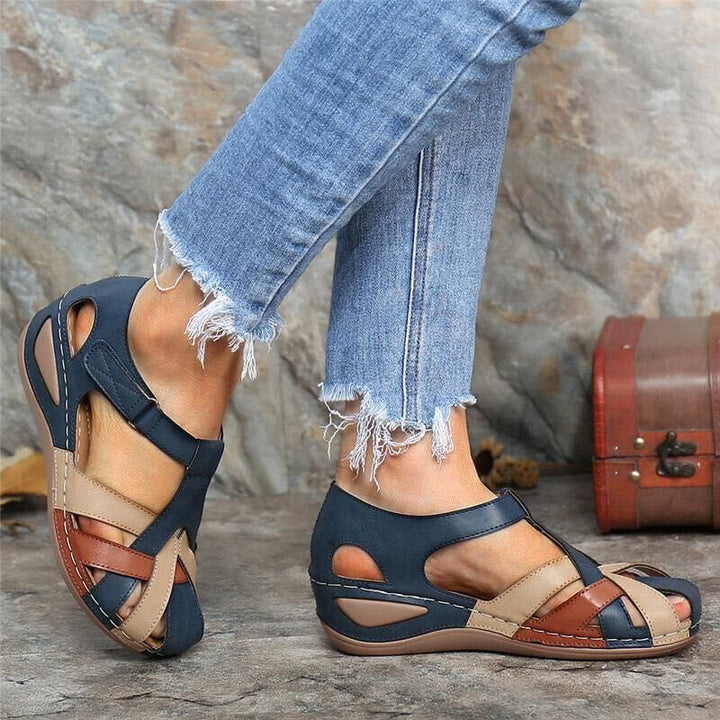 Sandales Femme Orthopédiques Vintage – Semelle Confort Légère
