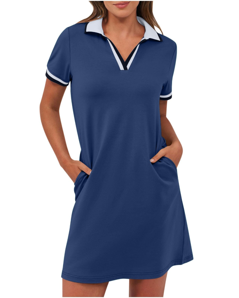 Vestito Polo Donna – Taglio Casual Sport-Chic con Tasche