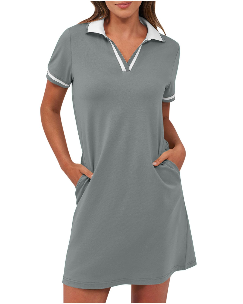 Vestito Polo Donna – Taglio Casual Sport-Chic con Tasche