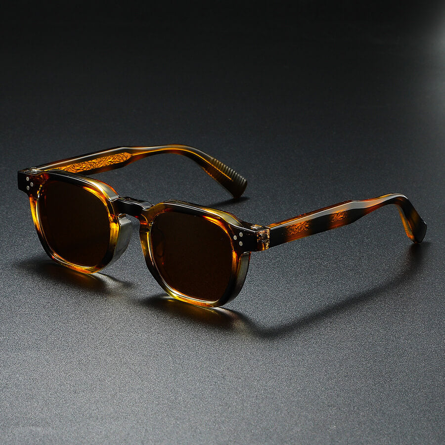 Quadratische Sonnenbrille für Herren – getönte Gläser