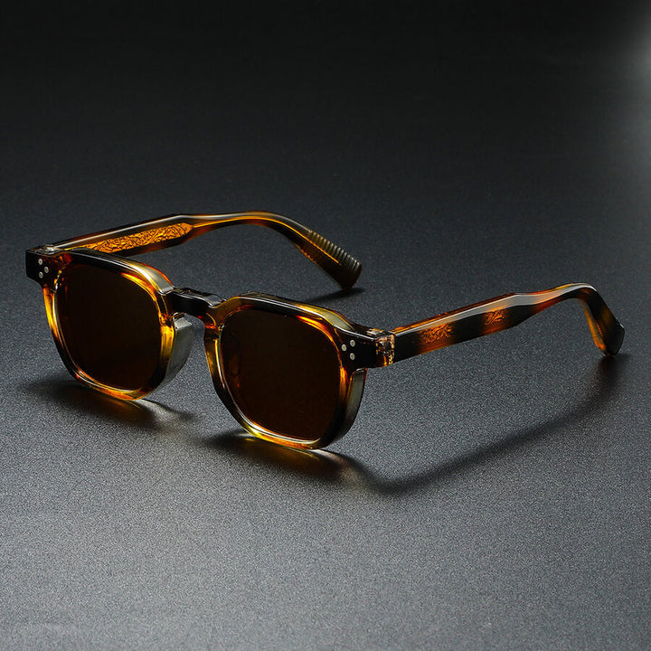 Quadratische Sonnenbrille für Herren – getönte Gläser