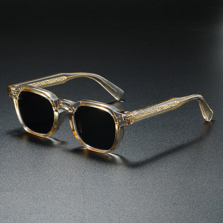 Quadratische Sonnenbrille für Herren – getönte Gläser