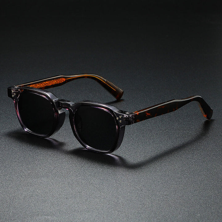 Quadratische Sonnenbrille für Herren – getönte Gläser
