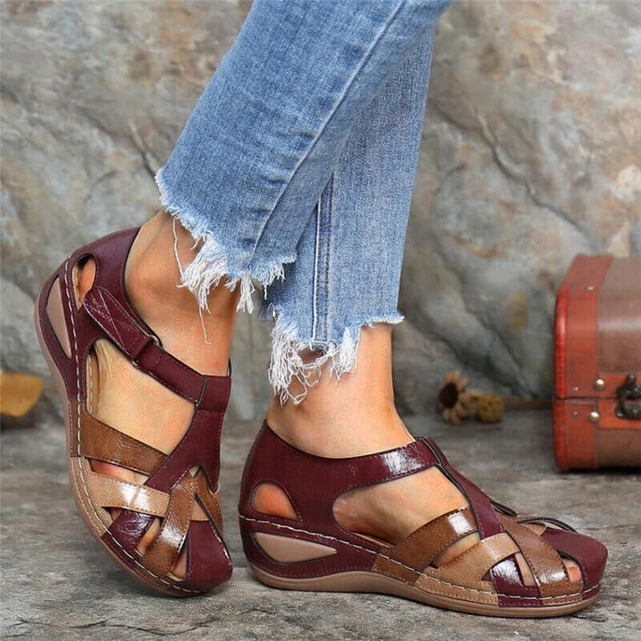 Sandales Femme Orthopédiques Vintage – Semelle Confort Légère
