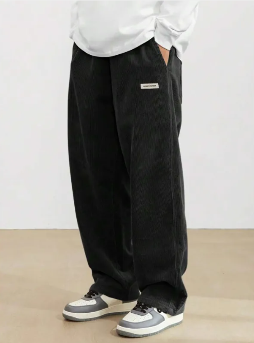 Pantalon Homme Large à Cordon – Coupe Droite Décontractée