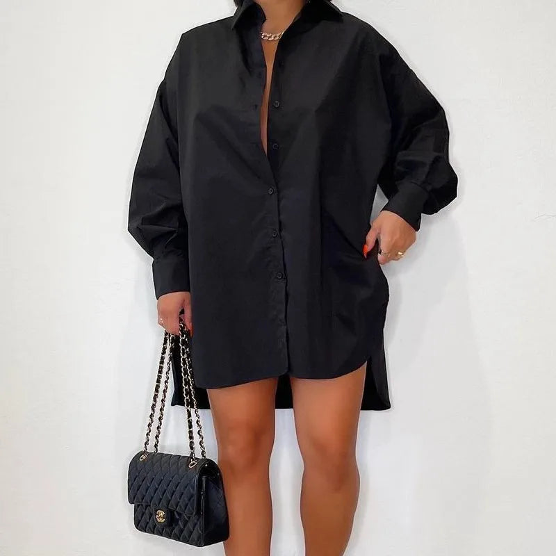 Oversize Damen Nachthemd – Lässiger Schnitt im minimalistischen Stil