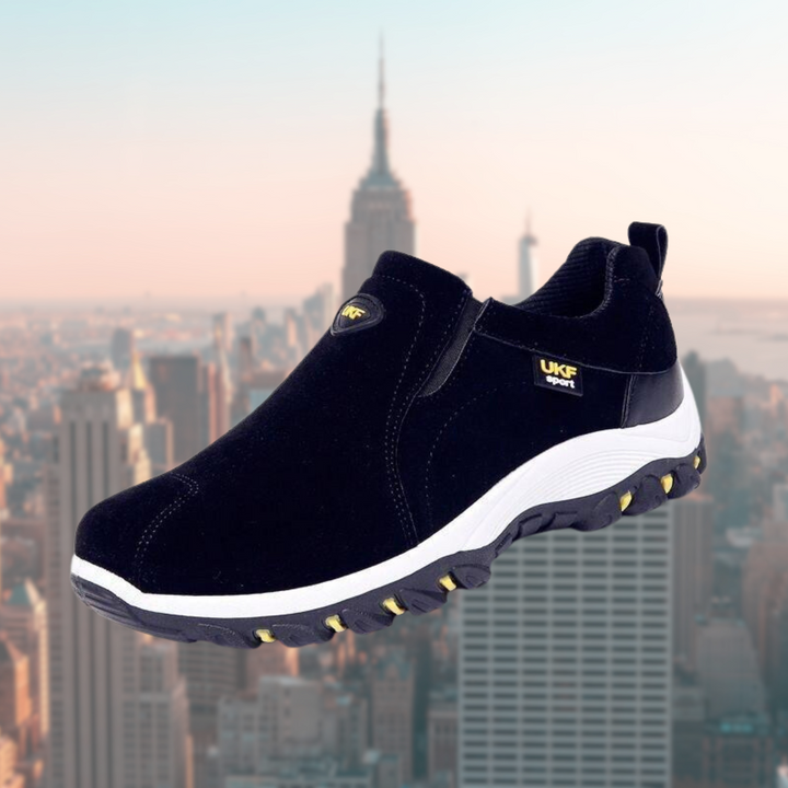Men's Suede-Effect Shoes – Durable Sole and Everyday Comfort