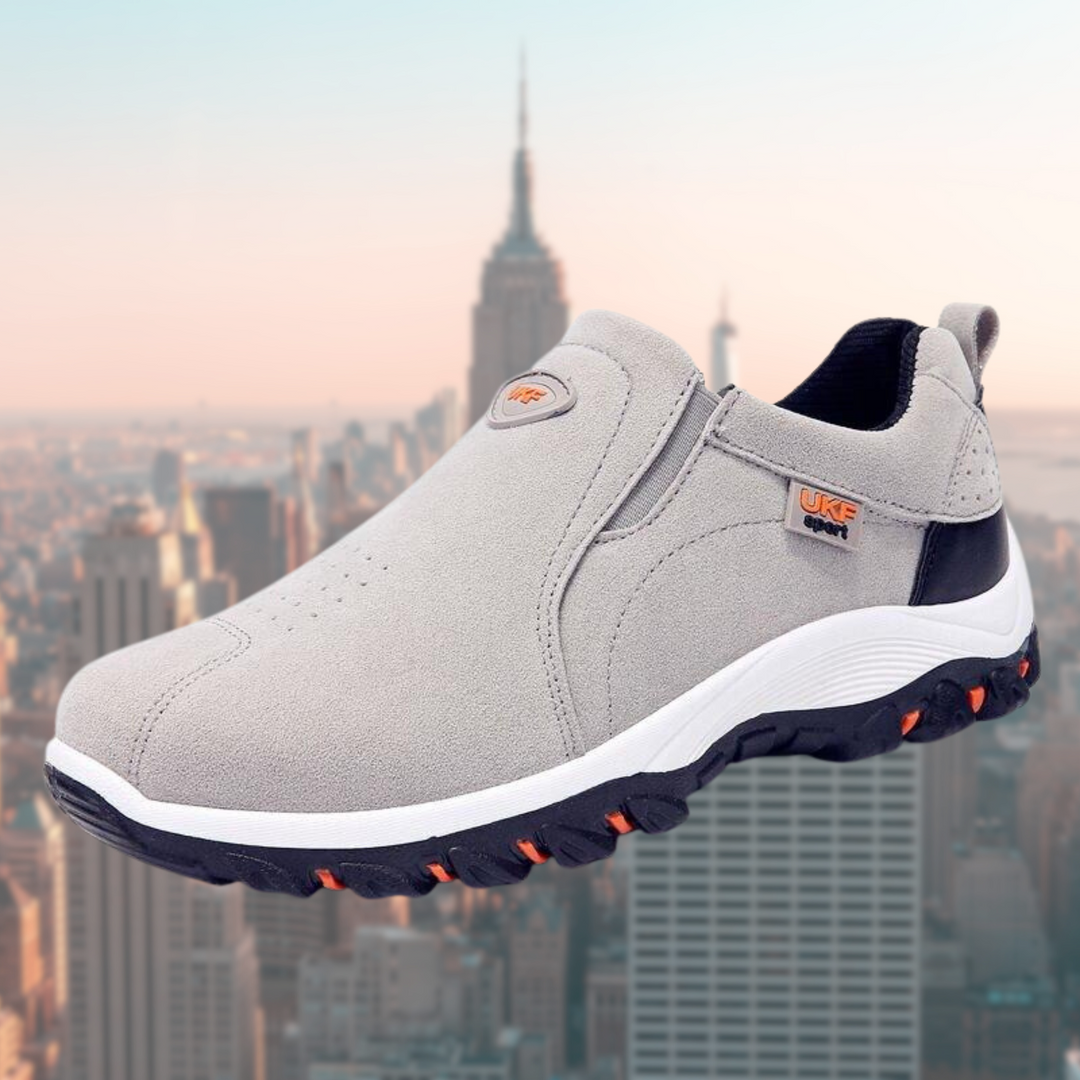 Men's Suede-Effect Shoes – Durable Sole and Everyday Comfort